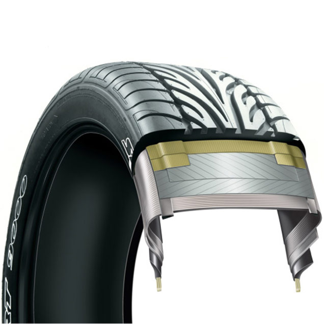 Tyre cutaway illustration example